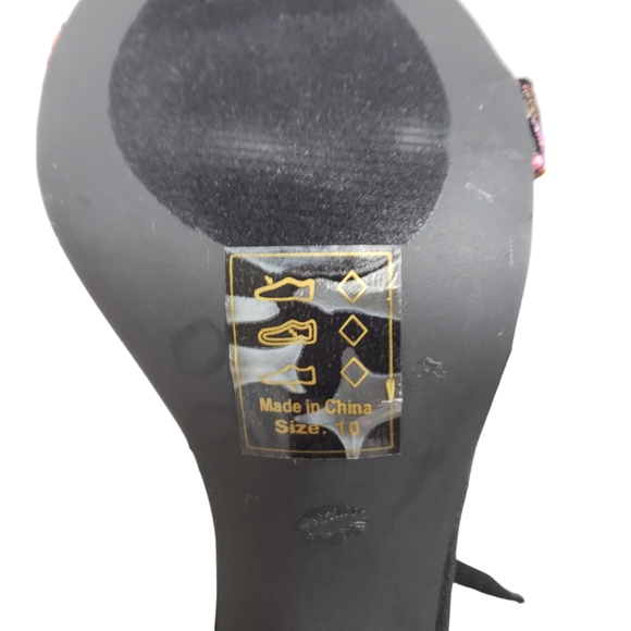 Shoe Repulic LA Embroidered High Heels Shoes Size 10 - Picture 10 of 11